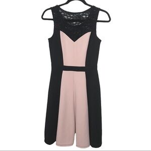 EnFocus Studio Black Pink Colorblock Dress NWT Size 4